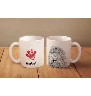 Barbet - tasse avec chien, une tasse adorable avec une illustration, un cadeau avec votre photo de la marque Art-Dog