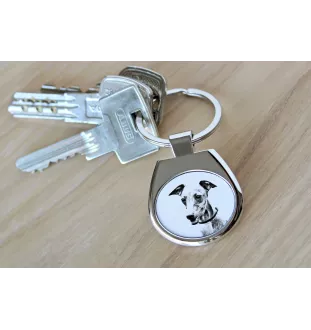Azawakh, Tuareg Sloughi - keychain with a dog, keychain with a print, personalized pendant from the Art-Dog brand
