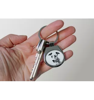 Azawakh, Tuareg Sloughi - keychain with a dog, keychain with a print, personalized pendant from the Art-Dog brand