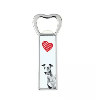 Azawakh, Tuareg Sloughi - bottle opener with a dog, personalized fridge opener, unique gift for a man by Art-Dog brand