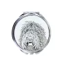 Barbet, French Water Dog - Pocket mirror with a dog, personalized mirror for a purse, compact mirror with Art-Dog brand print.