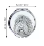 Barbet - miroir de poche avec chien, miroir personnalisé pour sac à main, miroir compact avec impression de la marque Art-Dog
