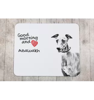 Azawakh, Tuareg Sloughi - mouse pad with print, personalized dog-themed mouse pad, unique gadget for an office worker by Art-Dog brand