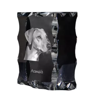 Azawakh, Azawagh - cristal avec photo de chien, statuette en verre avec photo, cadre exceptionnel avec photo de la marque Art-Dog