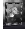 Azawakh - Kristall mit einem Hundebild, Glasstatuette mit einem Bild, einzigartiger Bilderrahmen der Marke Art-Dog