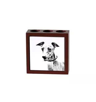 Azawakh - Stifthalter mit Hund, Schreibtischorganizer mit Aufdruck, personalisierte Schreibtischdekoration der Marke Art-Dog