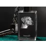 Azawakh - Schlüsselanhänger aus Kristall mit Hundefoto, beleuchteter Schlüsselanhänger, einzigartiges Geschenk der Marke Art-Dog