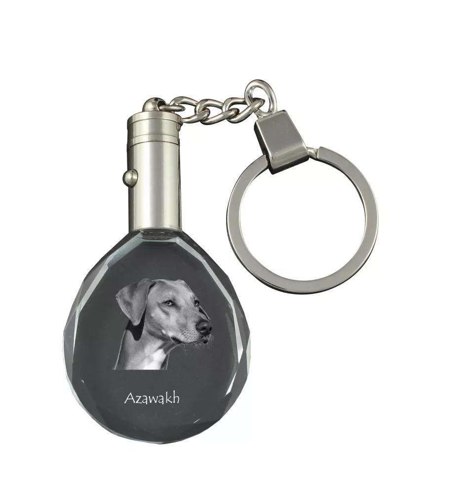 Azawakh, Azawagh - pendentif avec une photo de chien, porte-clés en cristal dans une boîte cadeau, un cadeau unique par Art-Dog
