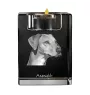 Azawakh, Tuareg Sloughi - Candle holder with dog photo, crystal tealight holder, personalised gift by Art-Dog brand