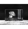 Azawakh - Stifthalter, Kristallorganizer mit Hundefoto, einzigartige Schreibtischdekoration der Marke Art-Dog