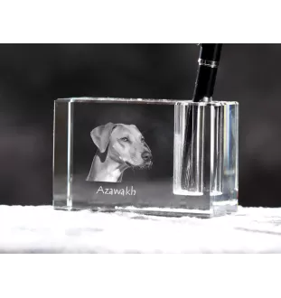 Chart afrykański penholder kryształowy z psem Art-Dog