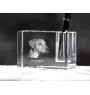 Azawakh, Azawagh - Porte-stylos, organiseur en cristal avec photo de chien, décoration de bureau unique par la marque Art-Dog