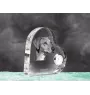 Azawakh, Azawagh - horloge en cristal avec une photo de chien, horloge de table en forme de cœur, horloge debout personnalisée de la marque Art-Dog
