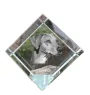 Azawakh, Azawagh - un cube de cristal avec une photo, une photo de cheval dans le cristal, un presse-papiers cubique de la marque Art-Dog