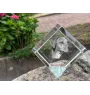 Azawakh, Azawagh - un cube de cristal avec une photo, une photo de cheval dans le cristal, un presse-papiers cubique de la marque Art-Dog