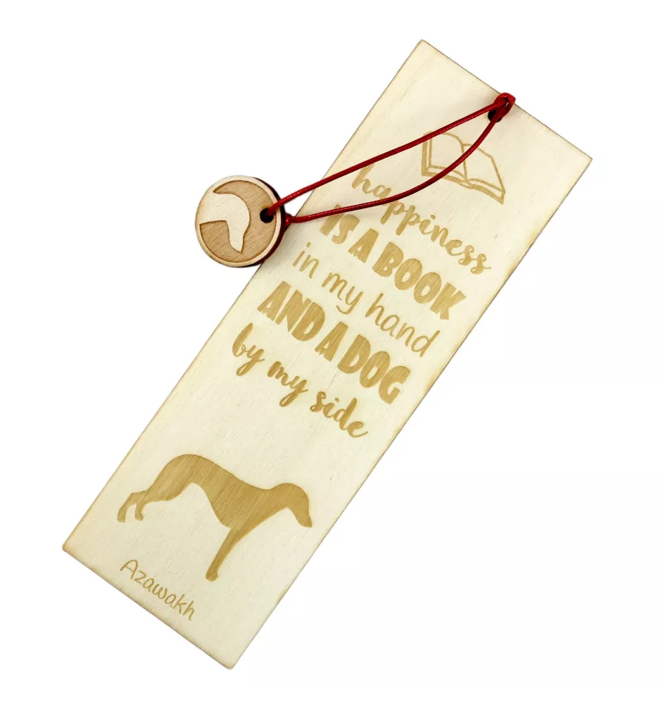 Azawakh - Lesezeichen mit Hund, personalisiertes Lesezeichen, Hundeaccessoire für Leser der Marke Art-Dog
