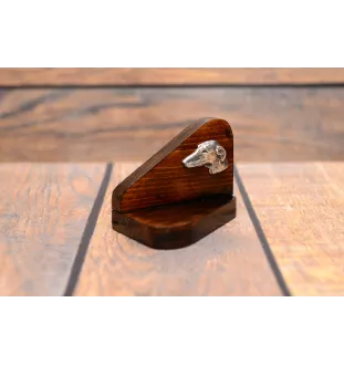 Azawakh, Azawagh - bougeoir en bois avec un chien, support pour bougie chauffe-plat, lieu de mémoire pour chien de la marque Art-Dog