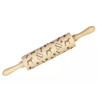 Azawakh, Azawagh - rouleau à pâtisserie avec chien, décoration de biscuits avec un rouleau à motifs, cadeau pour un céramiste de la marque Art-Dog