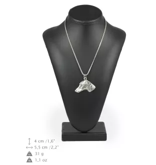 Azawakh, Tuareg Sloughi - necklace with a dog, dog pendant on a silver chain, unique jewelry from the Art-Dog brand