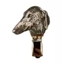 Azawakh, Tuareg Sloughi I - brooch with a clip, holder for a start number, silver-plated dog show pin from the Art-Dog brand