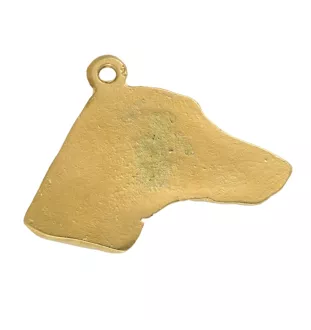 Azawakh - Schlüsselanhänger und Halskette mit Hund in einer Box, vergoldetes Produkt von hoher Qualität, Marke Art-Dog