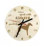 Azawakh - Hundeuhr, Holzuhr, Wanduhr für Hundefreunde, Tisch- und Regaluhr, Art-Dog