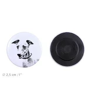 Azawakh, Azawagh - aimant avec un œil de chien, exceptionnellement léger, aimant puissant, produit fabriqué à la main par la marque Art-Dog