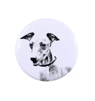 Azawakh, Azawagh - badge avec votre chien, ajoutez votre propre photo, marque Art-Dog