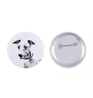 Azawakh - Anstecknadel mit Ihrem Hund, fügen Sie Ihr eigenes Foto hinzu, Marke Art-Dog