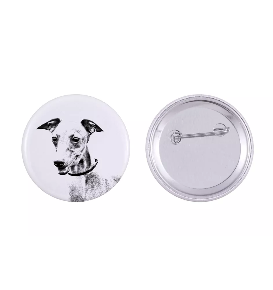 Azawakh - Anstecknadel mit Ihrem Hund, fügen Sie Ihr eigenes Foto hinzu, Marke Art-Dog