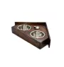 Azawakh, Tuareg Sloughi II - wooden stand with bowls for a dog, decorative dog bowls, a gift for adopting a dog from the Art-Dog brand