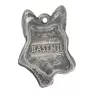 Basenji, African bush dog, Congo dog - Silver-plated key ring with dog, handbag decoration, backpack pendant by Art-Dog brand