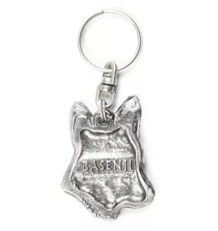 Basenji, Terrier Nyam-Nyam, Terrier du Congo - Pendentif chien argenté, décoration de sac à main, pendentif sac à dos par la marque Art-Dog