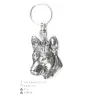 Basenji, African bush dog, Congo dog - Silver-plated pendant with a dog in a decorative box, handbag decoration, backpack pendant by Art-Dog brand