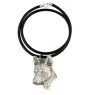Basenji, Terrier Nyam-Nyam, Terrier du Congo - collier avec un chien, pendentif en plaqué argent pour les fans de chiens, bijoux uniques de la marque Art-Dog