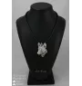Basenji, Terrier Nyam-Nyam, Terrier du Congo - collier avec un chien, pendentif en plaqué argent pour les fans de chiens, bijoux uniques de la marque Art-Dog