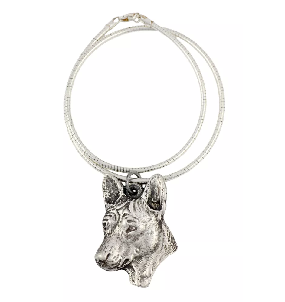 Basenji, Terrier Nyam-Nyam, Terrier du Congo - Collier pour chien, bijoux uniques pour les fans de chiens, pendentif vipère unique de la marque Art-Dog