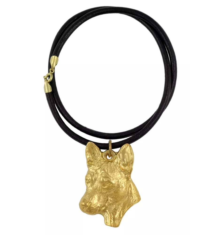 Basenji, Terrier Nyam-Nyam, Terrier du Congo - Collier pour chien, pendentif plaqué or pour fan de chien, bijoux uniques de la marque Art-Dog