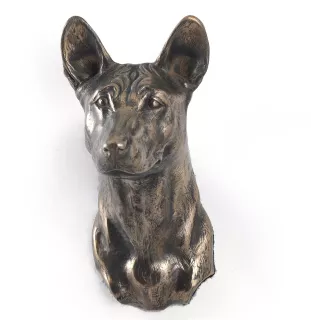 Basenji, African bush dog, Congo dog - Dog statue, hanging bust, unique decoration for dog lover by Art-Dog brand
