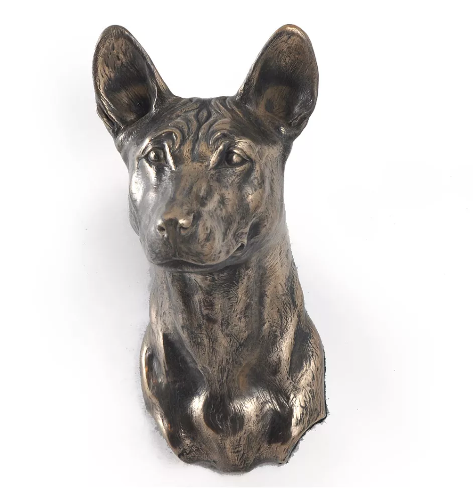 Basenji, Terrier Nyam-Nyam, Terrier du Congo - Statue de chien, buste suspendu, décoration unique pour les amoureux des chiens par la marque Art-Dog