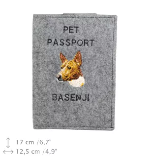 Basenji, Terrier Nyam-Nyam, Terrier du Congo - Porte passeport pour chien, porte document, cadeau pour le voyageur de la marque Art-Dog