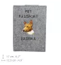 Basenji, African bush dog, Congo dog - Dog passport case, document case, gift for the traveller from the Art-Dog brand