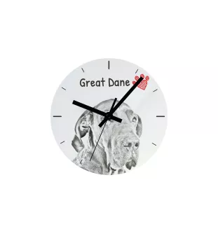 Berger basque - horloge murale avec chien, horloge de table avec impression, décoration personnalisée de la maison de la marque Art-Dog