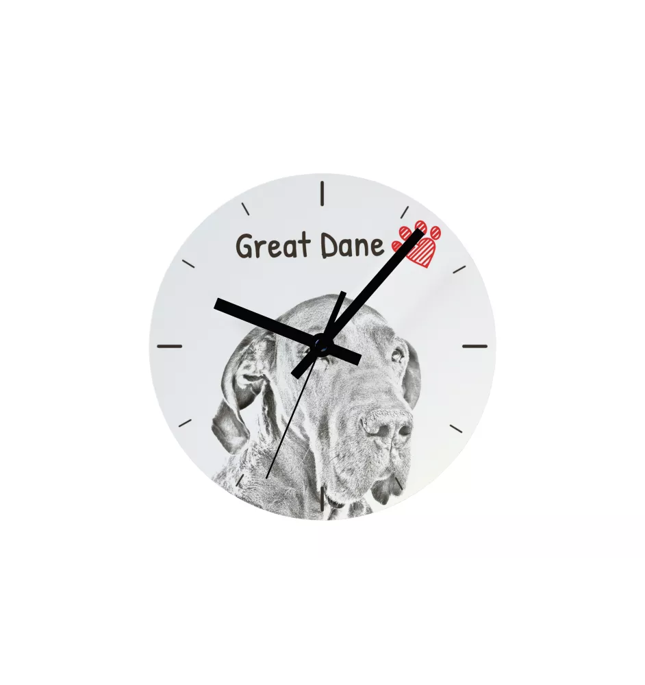 Berger basque - horloge murale avec chien, horloge de table avec impression, décoration personnalisée de la maison de la marque Art-Dog