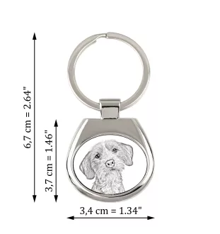 Basset Fauve de Bretagne - porte-clés avec chien, porte-clés imprimé, breloque personnalisée de la marque Art-Dog