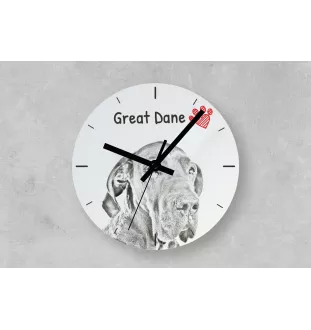 Berger basque - horloge murale avec chien, horloge de table avec impression, décoration personnalisée de la maison de la marque Art-Dog