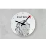 Berger basque - horloge murale avec chien, horloge de table avec impression, décoration personnalisée de la maison de la marque Art-Dog