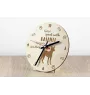 Basenji, African bush dog, Congo dog - clock with dog, wooden clock with engraving, personalised clock by Art-Dog