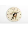 Basenji, African bush dog, Congo dog - clock with dog, wooden clock with engraving, personalised clock by Art-Dog