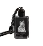 Baskischer Schäferhund, Pastor Vasco - Schlüsselanhänger aus Kristall mit Hundefoto, beleuchteter Schlüsselanhänger, einzigartiges Geschenk der Marke Art-Dog